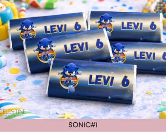 personalised chocolate bars, sonic birthday favours, sonic theme party, sonic theme ideas, sonic party, sonic party favours, sonic birthday