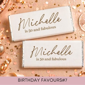 personalised chocolate bars, chocolate bars, birthday chocolate favours, chocolate bar favours, birthday favours, custom birthday favours