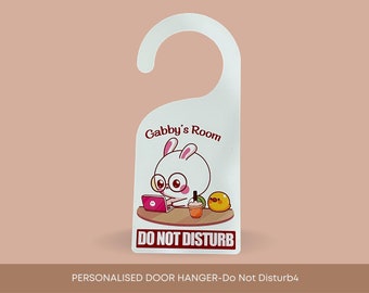 personalised door hanger, kids door hanger, personalised door sign, door sign, door hanger, do not disturb sign, do not disturb door hanger