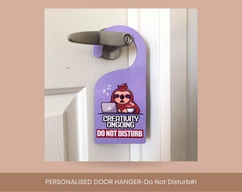 do not disturb door hanger, do not disturb, kids door hanger, personalised door hanger, door hanger, do not disturb door sign
