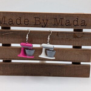Kitchen Stand Mixer Earrings - Baker Homemaker Chef - Fun Dough and Pastry Jewelry image 8