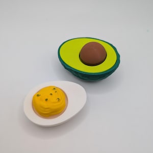 Deviled egg and avocado CLICKY toy