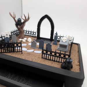 Graveyard Zen Garden Set - Kinetic Sand  Accessories for Relaxation