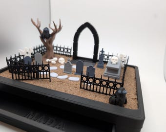 Set da giardino zen del cimitero - Accessori di sabbia cinetica per il relax