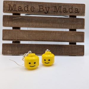 BLOCKman Earrings - Building Block Design - Fun and Unique Earrings