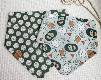 Golf Dog Bandana: Reversible Snap-On Pet Bandana
