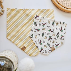 Ducks Dog Bandana: Reversible Snap-On Pet Bandana
