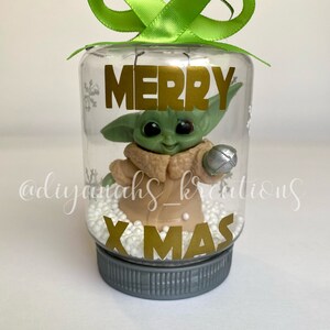 Baby Yoda Christmas Ornaments/ Baby Yoda Snow Ornament /baby | Etsy