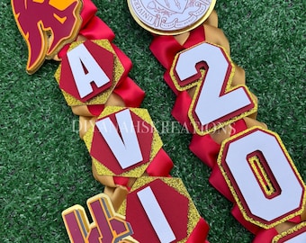 College /University Graduate Leis/ Class of 2026/ Graduation Gift/School custom lei/ Personalize Lei