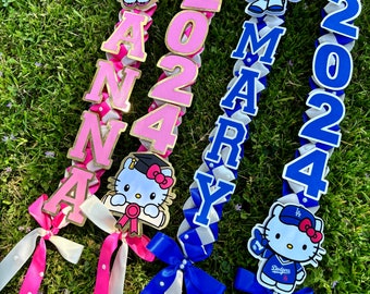 Hello Kitty Graduation Leis / Graduation Gift /Dodgers lei/ Kuromi Lei