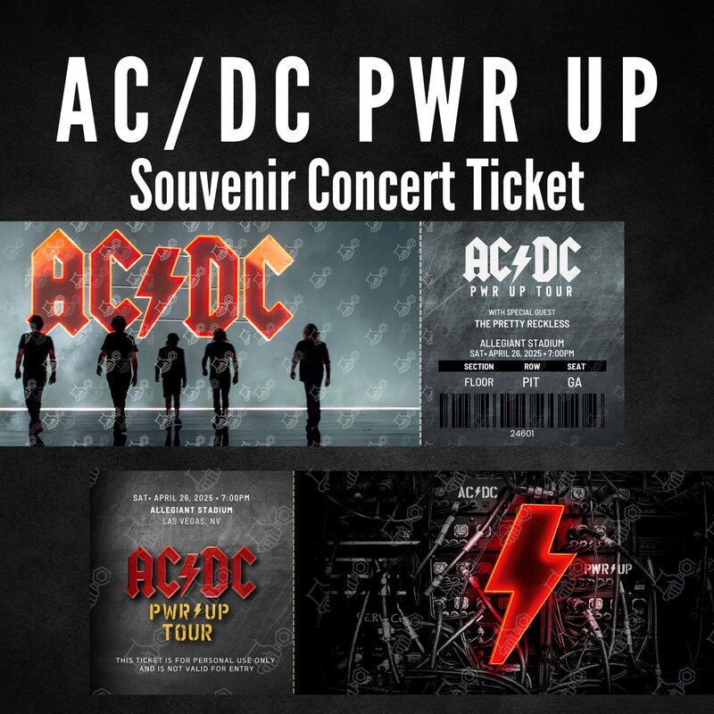 Concert Ticket Template - Etsy