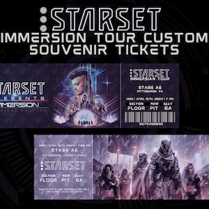 Physische Starset Konzert Souvenir Karte | Immersion Tour Andenken | Doppelseitig