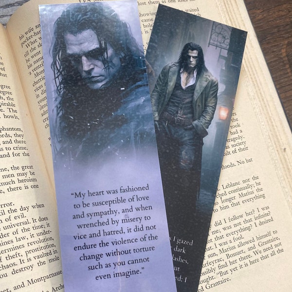 Frankenstein's Creature original artwork Bookmark | Beautiful painting of The Creature  | Thirst Trap Bad Boys from Classic Literature