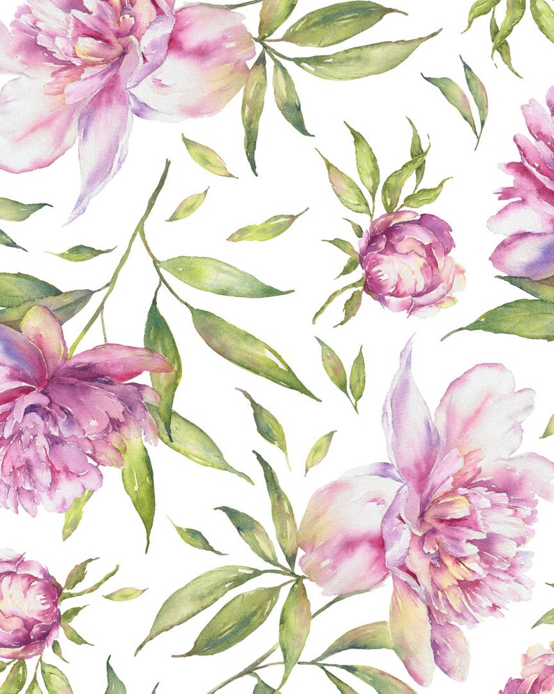 Pink Floral Bible Verse Wall Art Printable Bundle Wait on God - Etsy