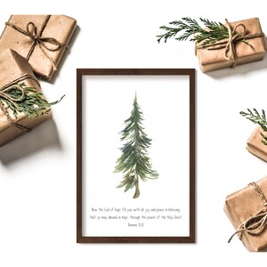 Christmas Printable Bible Verse Art, Set of 6 Christian Holiday Prints ...