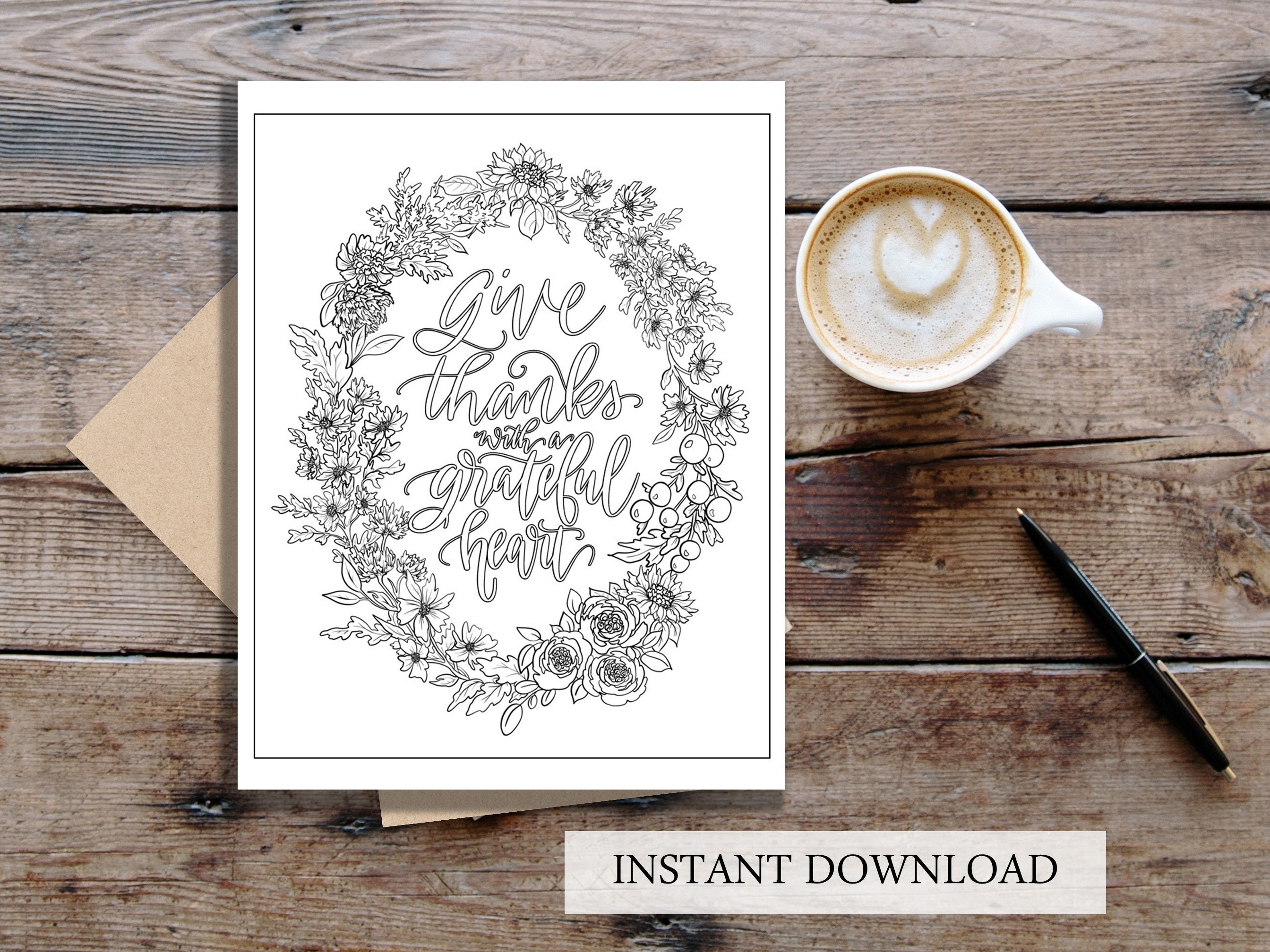 Fall Bible Verse Coloring Page, Christian Adult Coloring Sheets Color