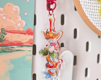 Laios Sword Kebab – sleutelhanger van acryl – Delicious in Dungeon
