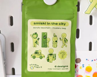 Bolsa misteriosa con llavero Smiski – Serie Ciudad de Nueva York