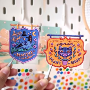 Derpy Tiger & Sussie Bird – Clear Vinyl Sticker Set | K-Pop Demon Hunters