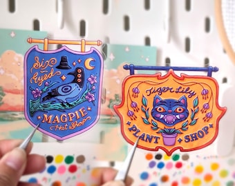 Derpy Tiger & Sussie Bird – set doorzichtige vinylstickers | K-pop-filmpersonages