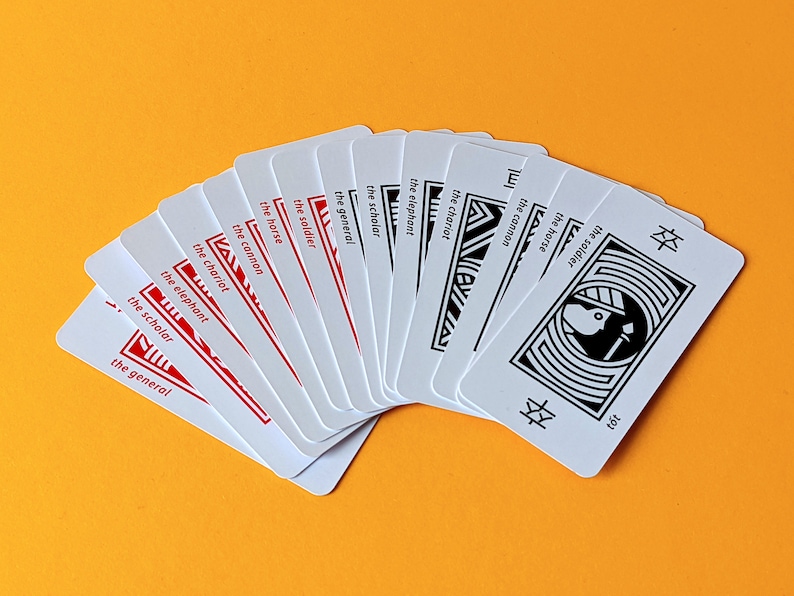 Modern Tam Cuc Playing Cards Lunar New Year Tết Tam Cúc Etsy