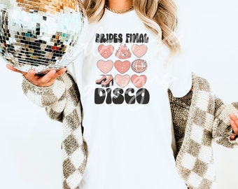 Brudens sista disco SVG, retro möhippa PNG EPS (digital nedladdning)