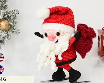 Christmas decoration - Santa Claus crochet pattern - Amigurumi doll - Cosy home decor - Santa toy - LaCigogne-design