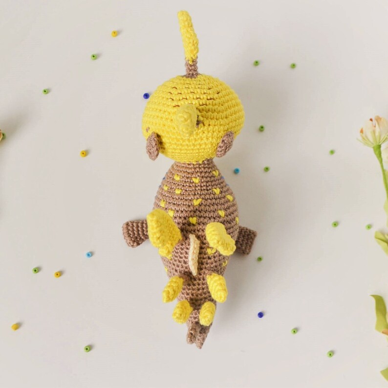 Seadragon crochet pattern - Sea creature toy - Amigurumi animal pattern - Nautical nursery decor - LaCigogne - ENGLISH image 5