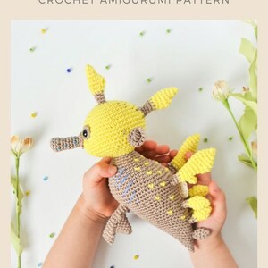 Seadragon crochet pattern - Sea creature toy - Amigurumi animal pattern - Nautical nursery decor - LaCigogne - ENGLISH image 10