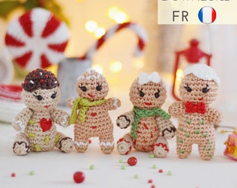 Décoration de Noël : patron Mini bonhomme pain d’épice - Poupée  bonhomme pain d’épice amigurumi - patron en français - LaCigogne design