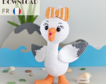 Pelican Crochet Pattern - Amigurumi Nursery Decor (PDF Pattern)