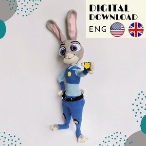 Decorazione di Pasqua: Schema coniglietto all'uncinetto - Giocattolo coniglietto Amigurumi - Tutorial coniglietto ripieno - Schema coniglio all'uncinetto - Schema inglese