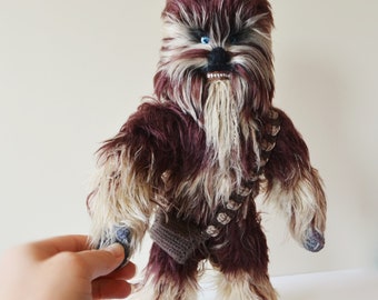 Virkmönster med galaktisk björn - Inspirerat av Chewbacca-karaktären - Amigurumi-leksak - Julklapp - Engelskt mönster