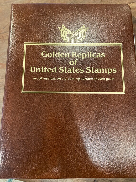 Golden Replicas of United States Stamps 22KT Gold Coated Etsy