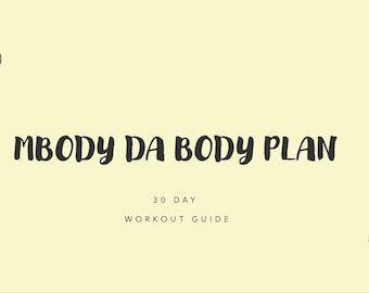 MBODY THAT BODY Fitnessplan, dagboek en tracker