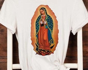 Our Lady of Guadalupe T-Shirt JPG Transfers Our Lady of Guadalupe Sublimation Designs T-Shirt Transfer Images Religious Images