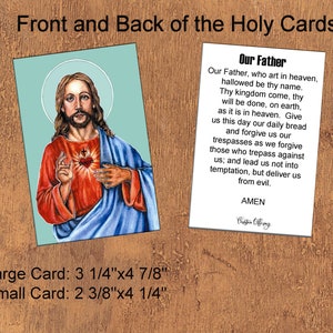 Printable Holy Card Jesus Digital Holy Card Instant Download Holy Card Catholic Printable Prayer Card