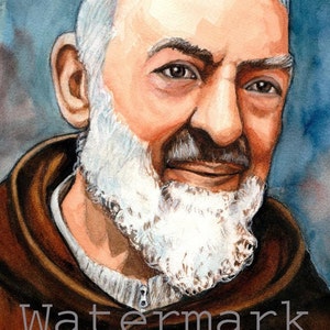 St. Padre Pio 8&quot; x 10&quot; and 5&quot; x 7&quot; PRINTABLE Catholic Art Print Saint Padre Pio Print Saint Print Digital Download