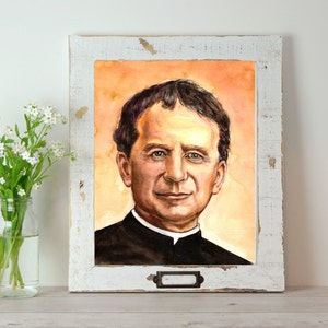 Saint John Bosco  8&quot;x10&quot; and 5&quot;x7&quot; PRINTABLE Catholic Art Print Saint John Bosco Print Saint Print Digital Download