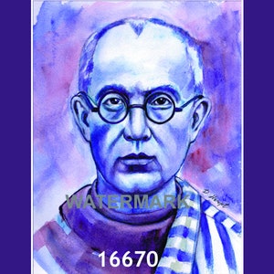 St. Maximilian Kolbe T-Shirt JPG Transfers St. Kolbe Sublimation Designs T-Shirt Transfer Images Religious Images