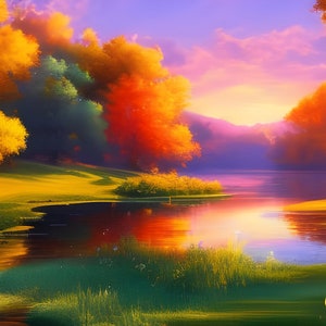 E.J. Gold - &quot;Pastel Landscape&quot; Printable Download - Genuine Generative Content