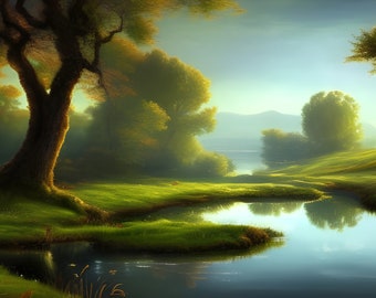 E.J. Gold - &quot;Bucolic Landscape #3&quot; - Genuine Generative Content