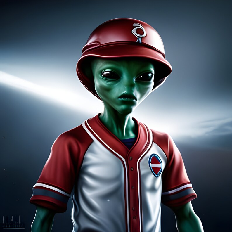 E.J. Gold "alien Sports League Baseball - Zagony Marshaph Rookie Card ...