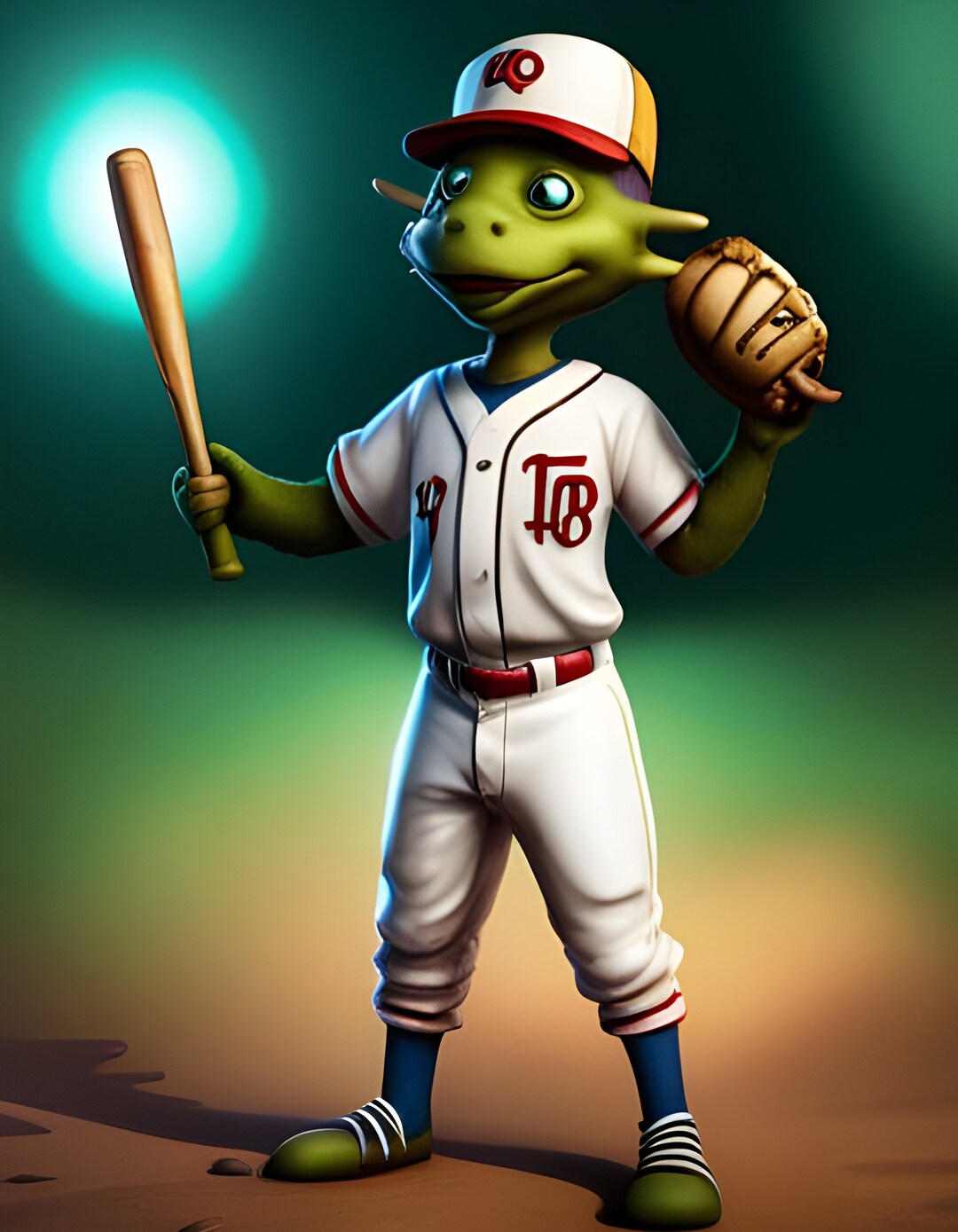 E.J. Gold "alien Sports League Baseball - Outfielder Ziggy Sqahh Rookie ...