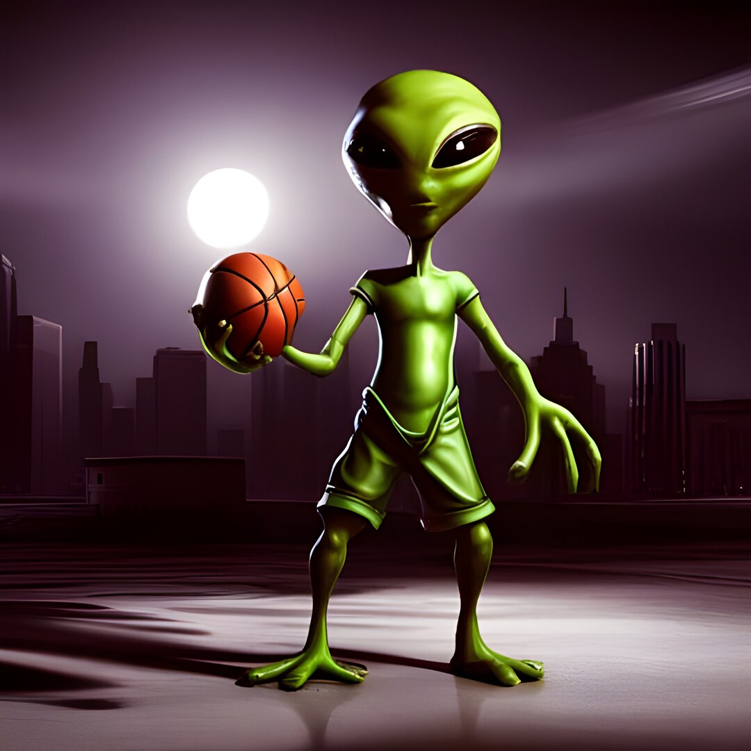 E.J. Gold "alien Sports League Basketball - Rolph Degengen Rookie Card ...