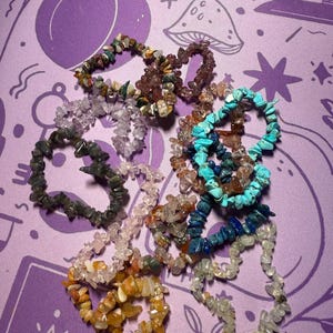 Crystal Chip Bracelets