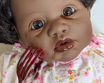 Creepy doll "Dorothy" OOAK handmade bloody horror Halloween décor