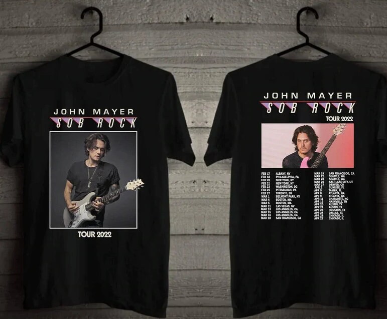 John mayer tour t shirt Clearance
