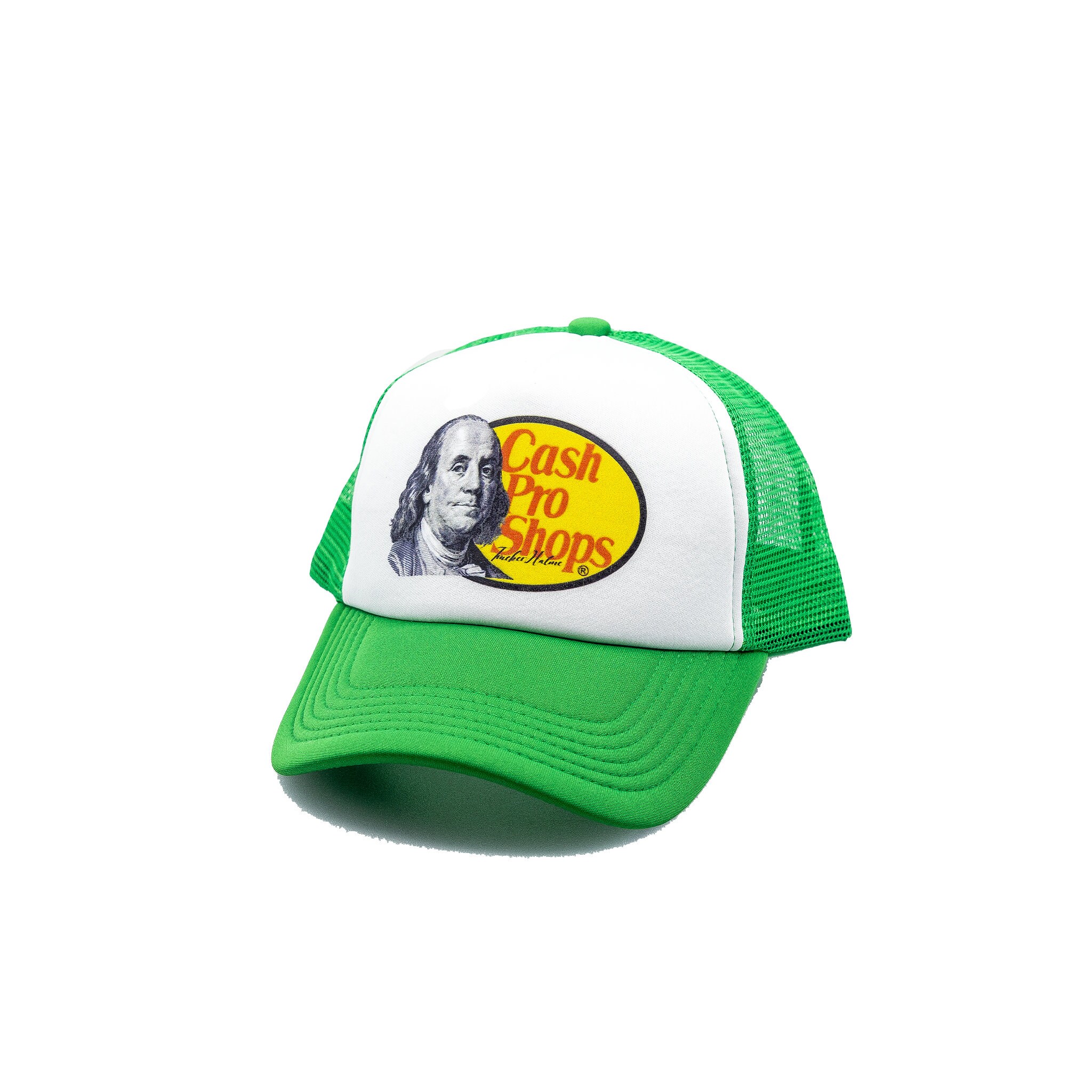 Cash Pro Shops Green Trucker Hat With 