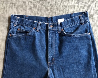 1970s PLAIN POCKETS brand // men's jeans // boot cut // 38 x 28 // retro